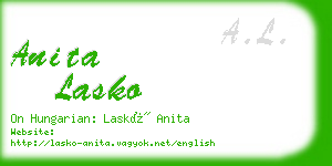 anita lasko business card